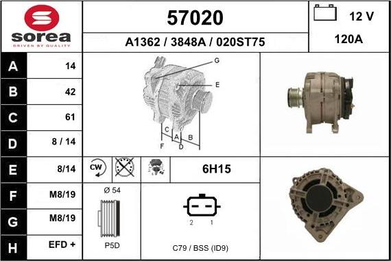 EAI 57020 - Alternateur cwaw.fr