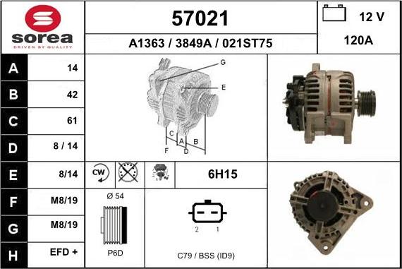 EAI 57021 - Alternateur cwaw.fr