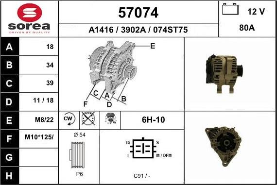 EAI 57074 - Alternateur cwaw.fr