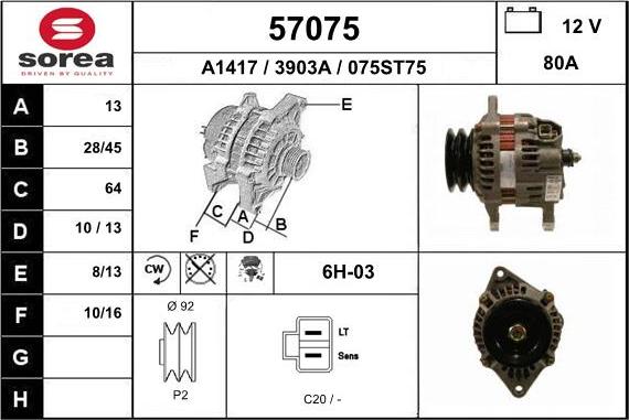 EAI 57075 - Alternateur cwaw.fr