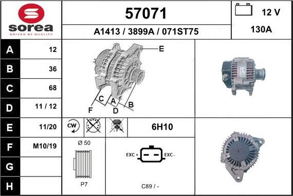 EAI 57071 - Alternateur cwaw.fr