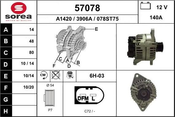 EAI 57078 - Alternateur cwaw.fr