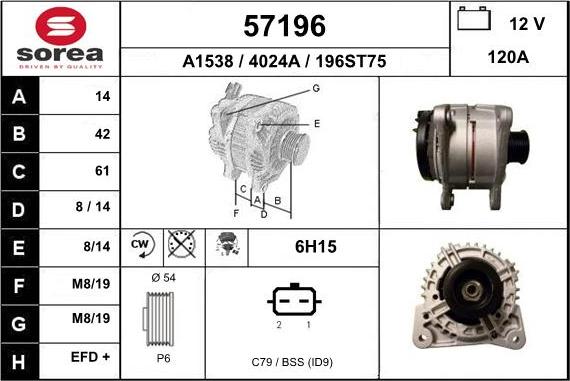 EAI 57196 - Alternateur cwaw.fr