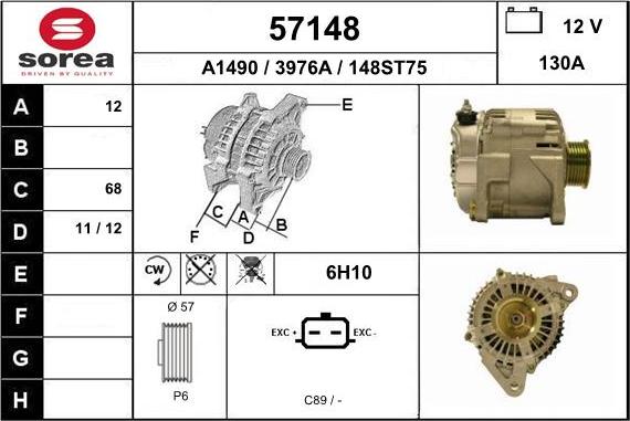 EAI 57148 - Alternateur cwaw.fr