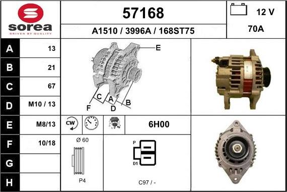 EAI 57168 - Alternateur cwaw.fr