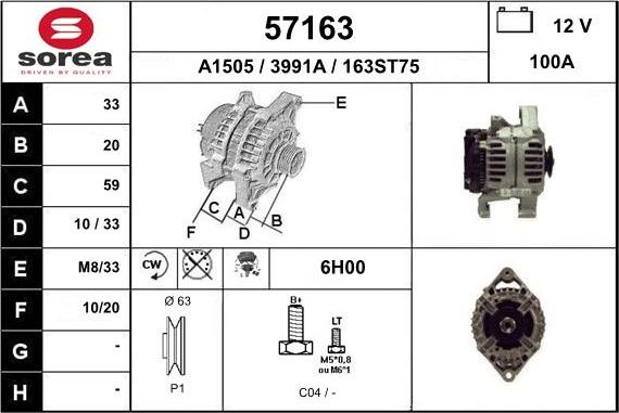 EAI 57163 - Alternateur cwaw.fr