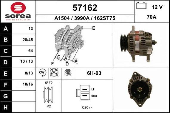 EAI 57162 - Alternateur cwaw.fr