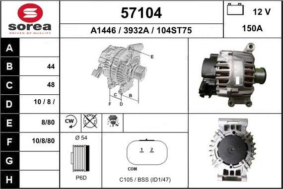 EAI 57104 - Alternateur cwaw.fr