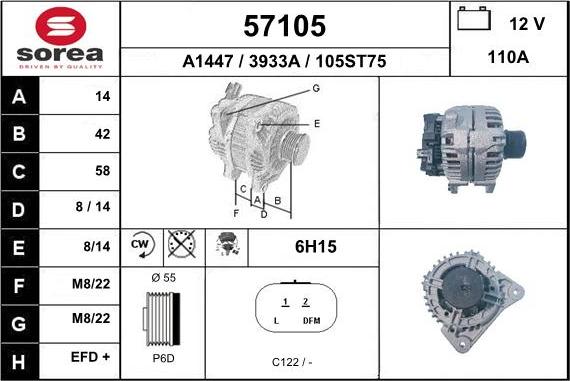 EAI 57105 - Alternateur cwaw.fr