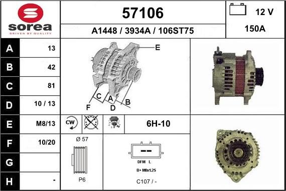 EAI 57106 - Alternateur cwaw.fr