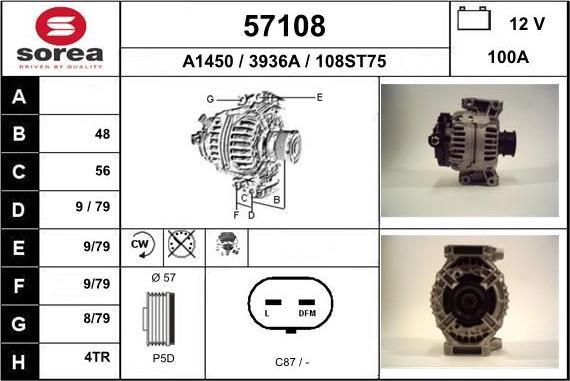 EAI 57108 - Alternateur cwaw.fr