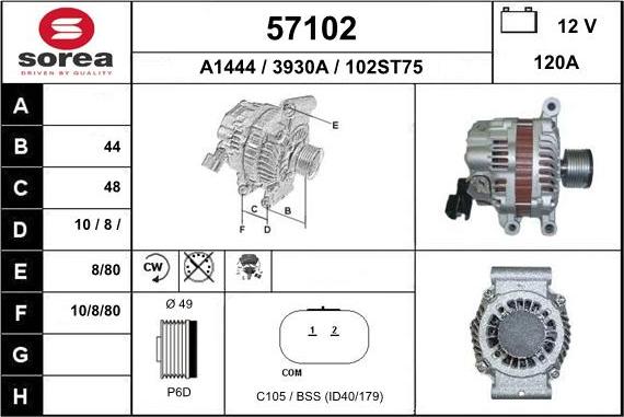 EAI 57102 - Alternateur cwaw.fr