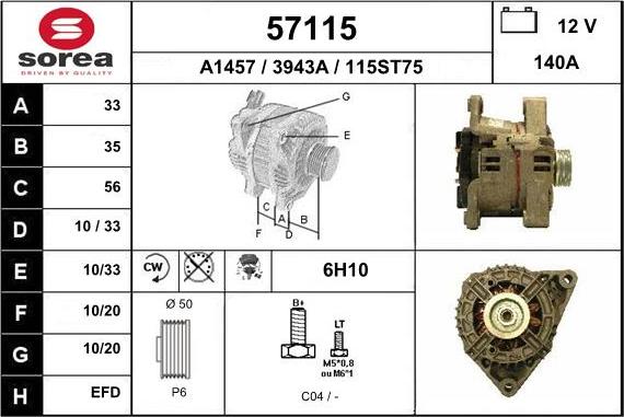 EAI 57115 - Alternateur cwaw.fr