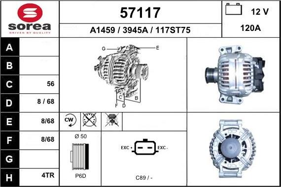 EAI 57117 - Alternateur cwaw.fr