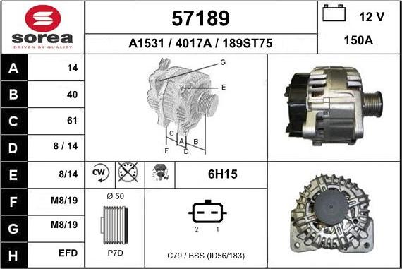 EAI 57189 - Alternateur cwaw.fr