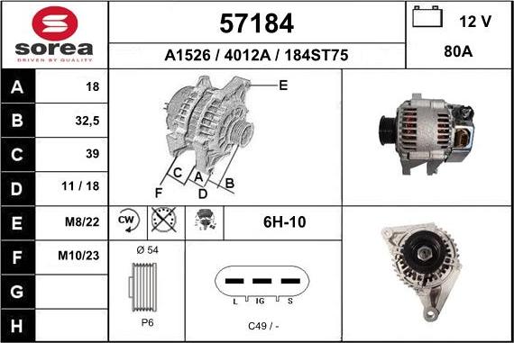 EAI 57184 - Alternateur cwaw.fr