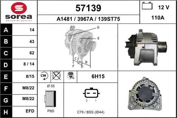 EAI 57139 - Alternateur cwaw.fr