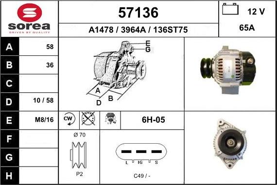 EAI 57136 - Alternateur cwaw.fr