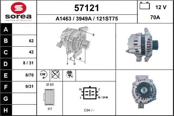 EAI 57121 - Alternateur cwaw.fr