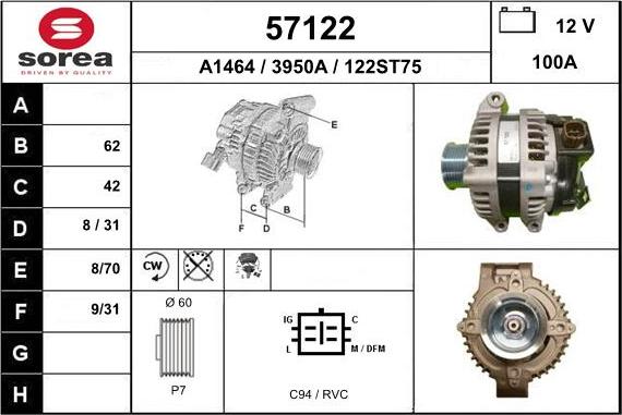 EAI 57122 - Alternateur cwaw.fr