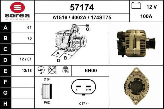 EAI 57174 - Alternateur cwaw.fr