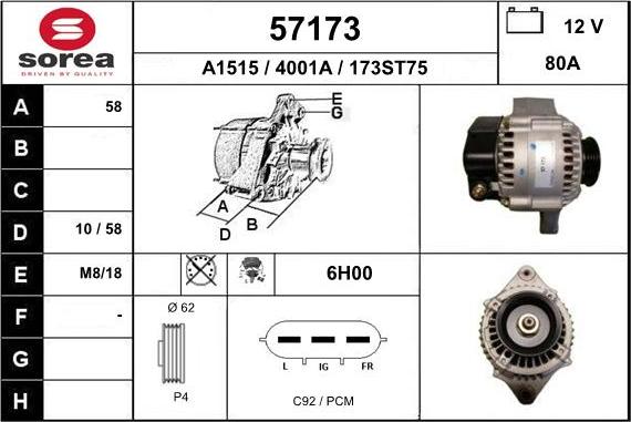 EAI 57173 - Alternateur cwaw.fr