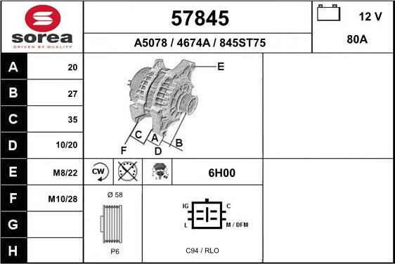 EAI 57845 - Alternateur cwaw.fr