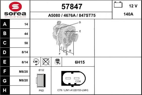 EAI 57847 - Alternateur cwaw.fr