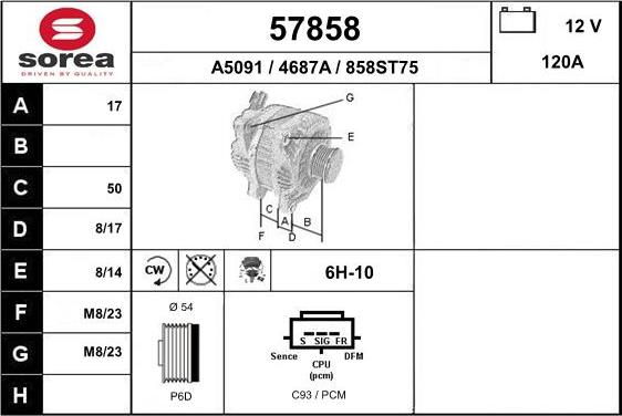 EAI 57858 - Alternateur cwaw.fr