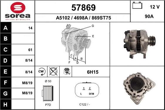 EAI 57869 - Alternateur cwaw.fr