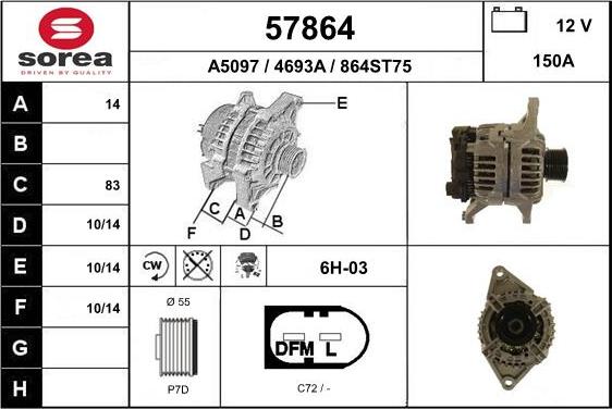 EAI 57864 - Alternateur cwaw.fr