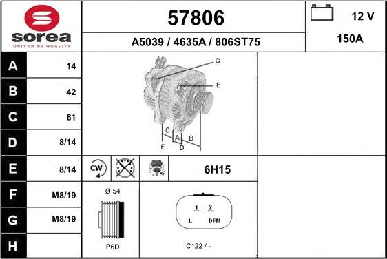 EAI 57806 - Alternateur cwaw.fr