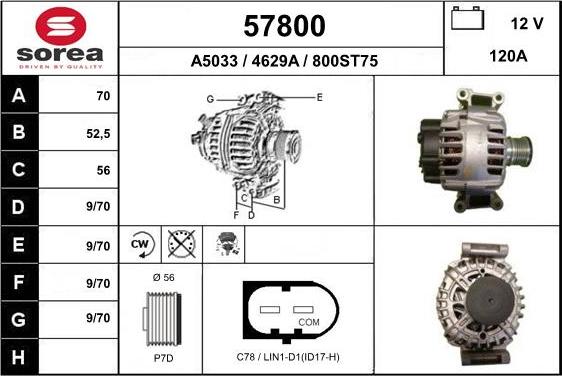 EAI 57800 - Alternateur cwaw.fr