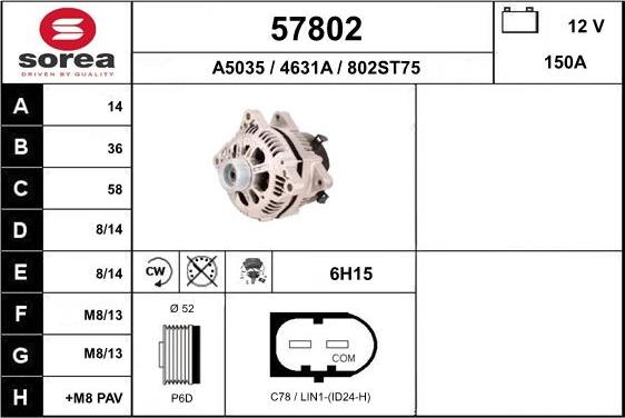 EAI 57802 - Alternateur cwaw.fr