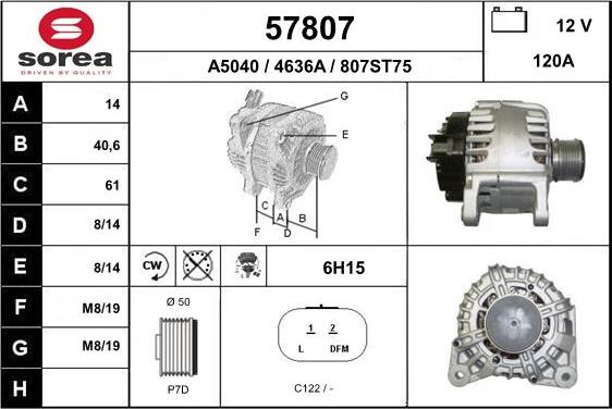 EAI 57807 - Alternateur cwaw.fr