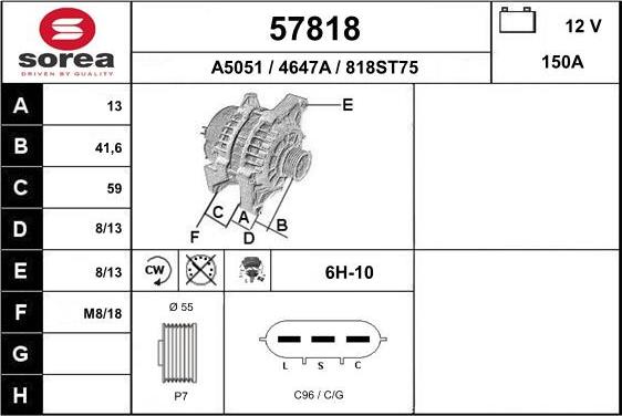 EAI 57818 - Alternateur cwaw.fr