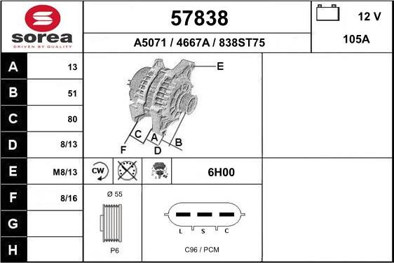 EAI 57838 - Alternateur cwaw.fr