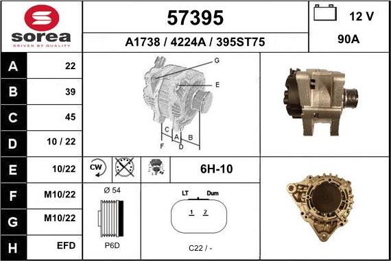 EAI 57395 - Alternateur cwaw.fr