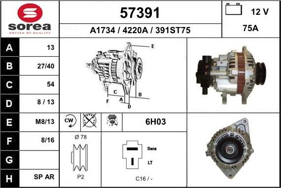 EAI 57391 - Alternateur cwaw.fr