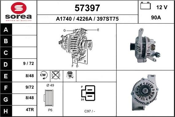 EAI 57397 - Alternateur cwaw.fr