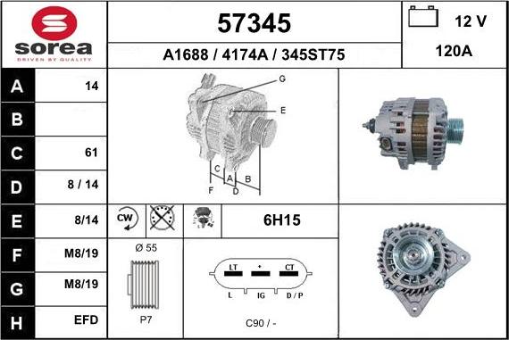 EAI 57345 - Alternateur cwaw.fr