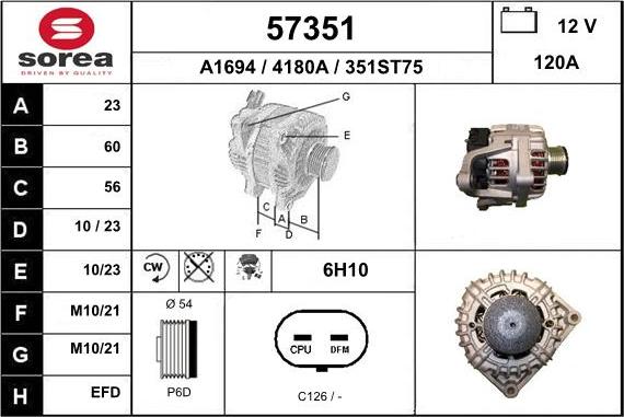 EAI 57351 - Alternateur cwaw.fr