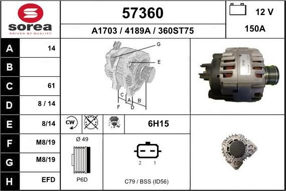 EAI 57360 - Alternateur cwaw.fr