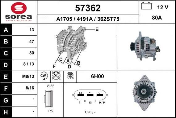 EAI 57362 - Alternateur cwaw.fr