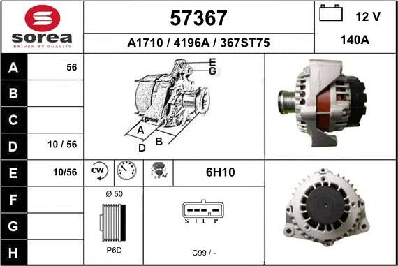 EAI 57367 - Alternateur cwaw.fr