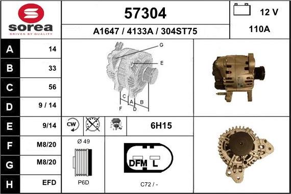 EAI 57304 - Alternateur cwaw.fr