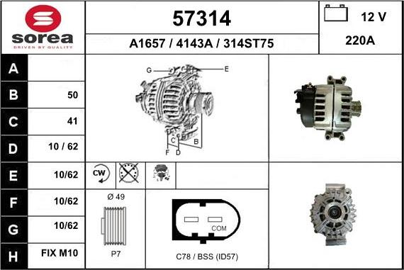 EAI 57314 - Alternateur cwaw.fr