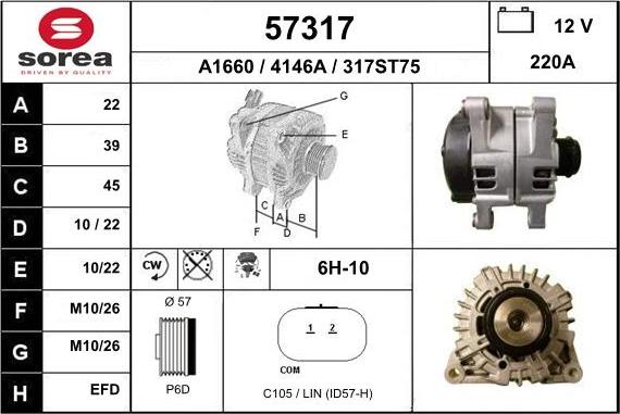 EAI 57317 - Alternateur cwaw.fr