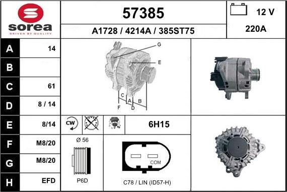 EAI 57385 - Alternateur cwaw.fr