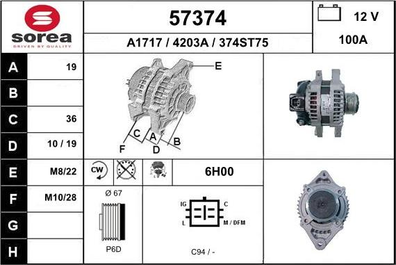 EAI 57374 - Alternateur cwaw.fr